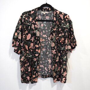 Vans Hang Out Black Floral Shirt